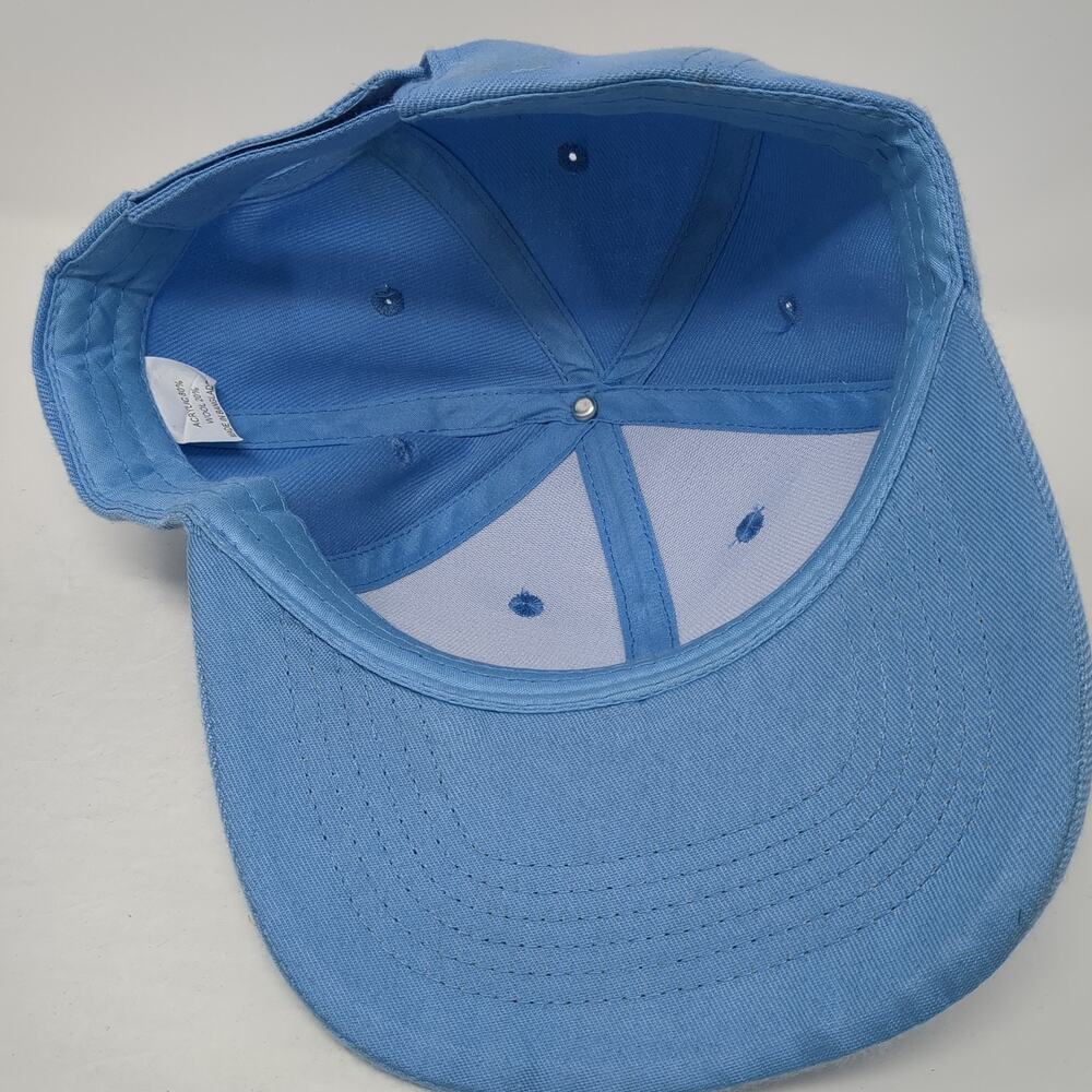 Unbranded Strapback Hat Solid Blue Adjustable Out… - image 7